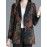Plus Size, Scacto Women's Vintage Floral print Blazer Jacket - Elegant Lapel Collar & Belted Waist, Single-Button Front, Dropped Shoulder - Winter Formal Party Wedding Attire, Hand Washable Statement Piece for Special Occasions